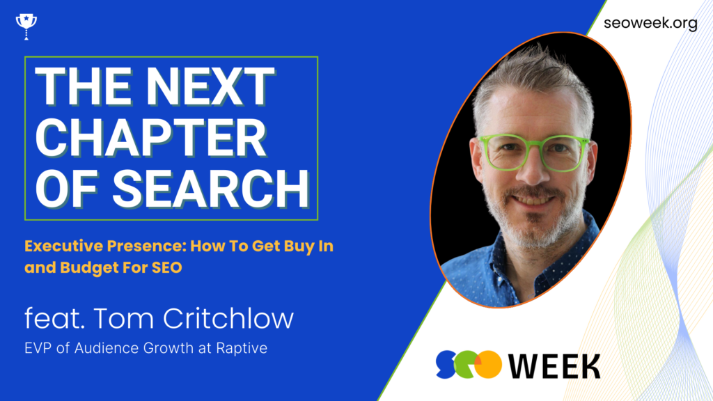 Tom Critchlow for SEO Week