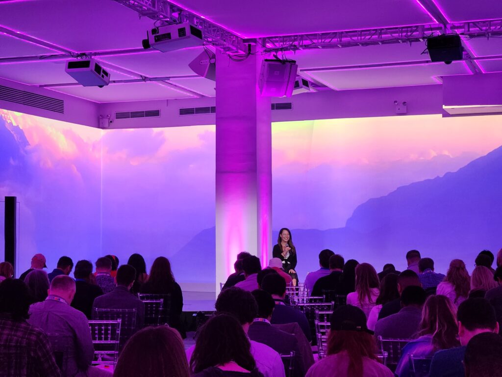 Guided meditation at SEO Week