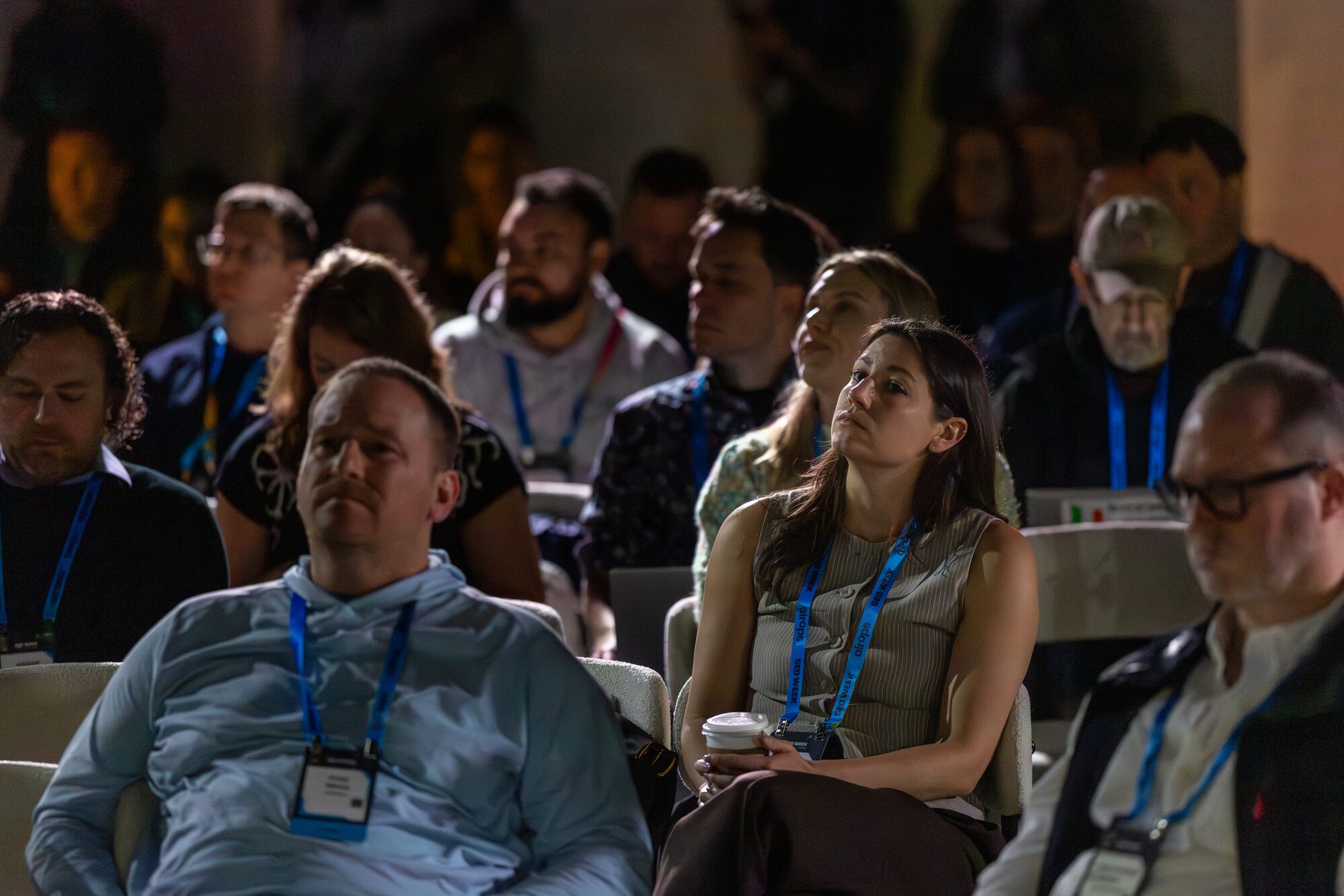 Audience listening during a session